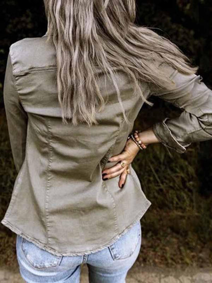 Trendy Denim Tops