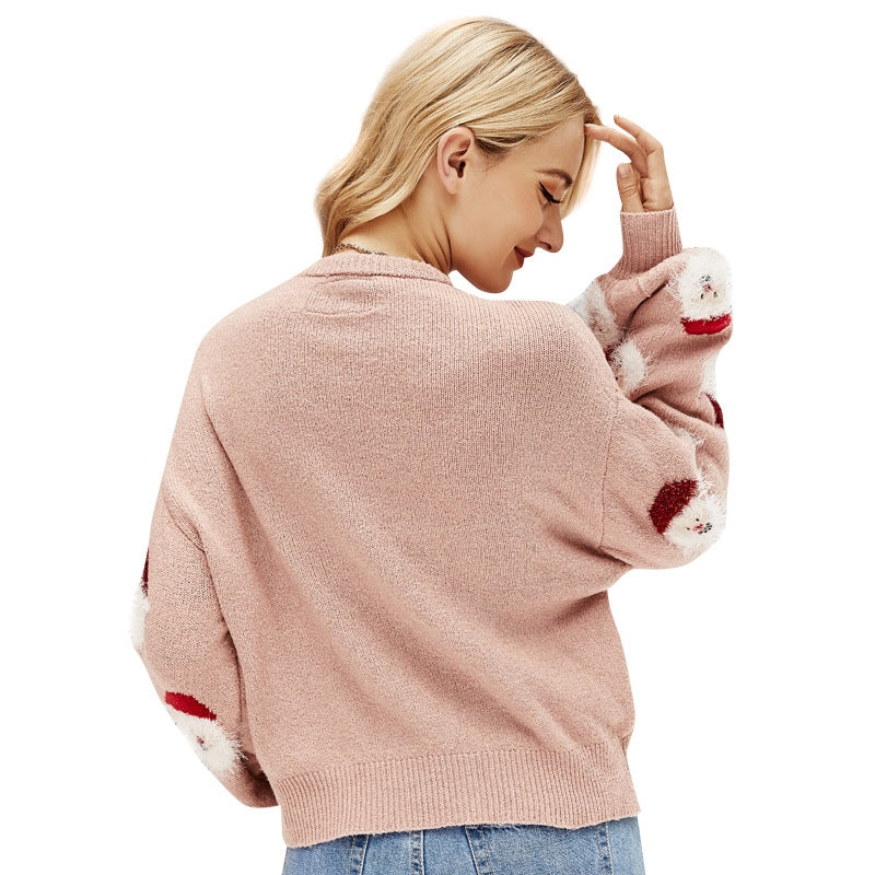 Autumn/winter Christmas clothes elderly head sweater women