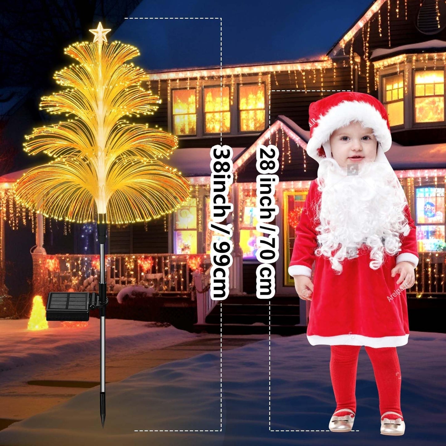 ?Early Xmas Offer 1000pcs 50% OFF)?7 Color Changing Christmas Firework Lights?
