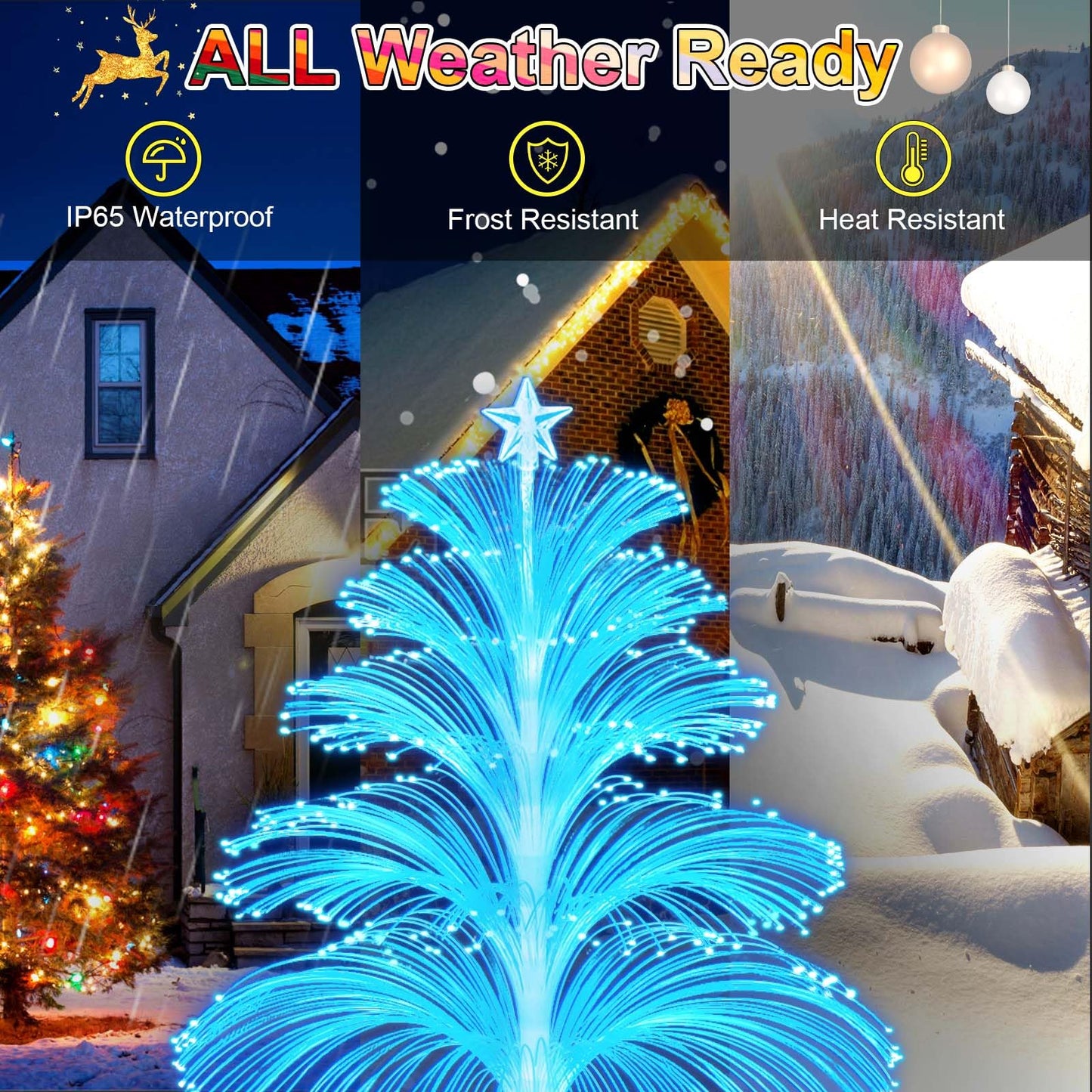 ?Early Xmas Offer 1000pcs 50% OFF)?7 Color Changing Christmas Firework Lights?