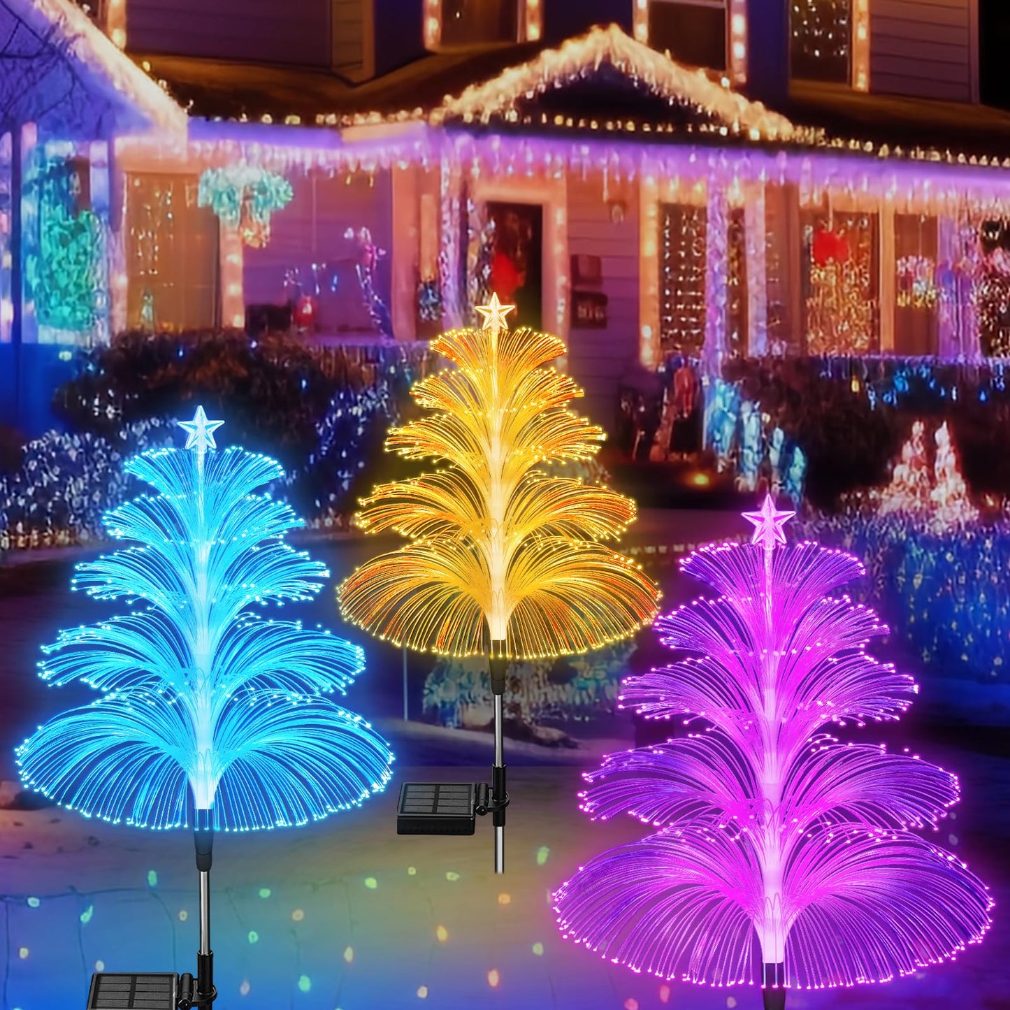 ?Early Xmas Offer 1000pcs 50% OFF)?7 Color Changing Christmas Firework Lights?